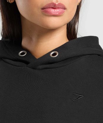 MYCRUSH Mikina dámská oversize černá s kapucí L-1