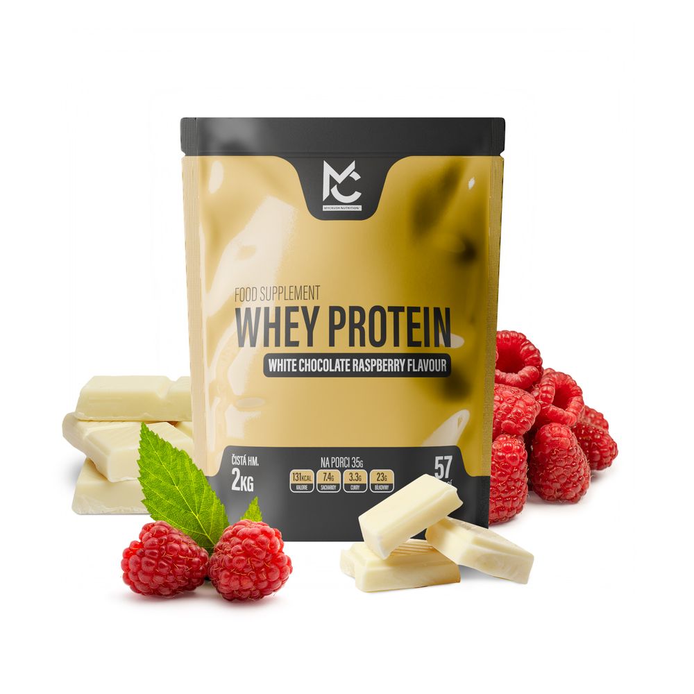 MYCRUSH Whey Protein Bílá čokoláda a malina
