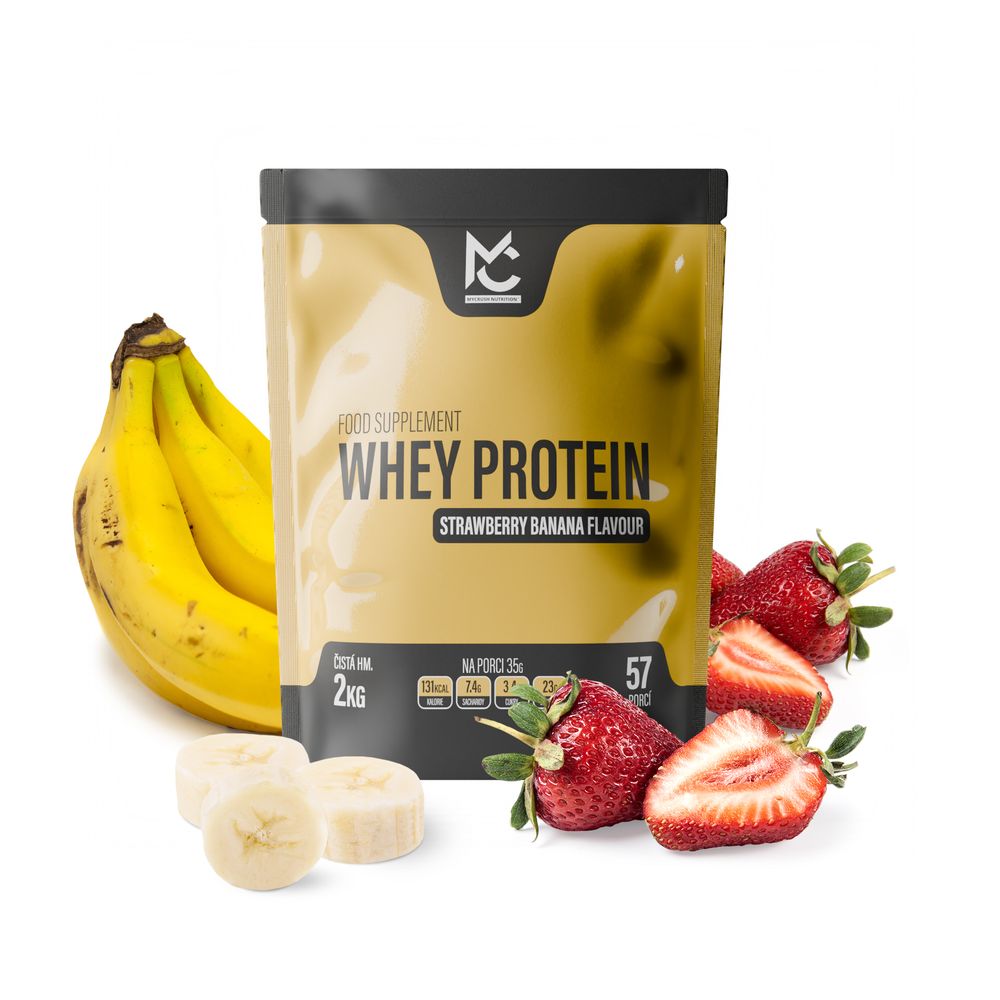 MYCRUSH Whey Protein Jahoda a banán